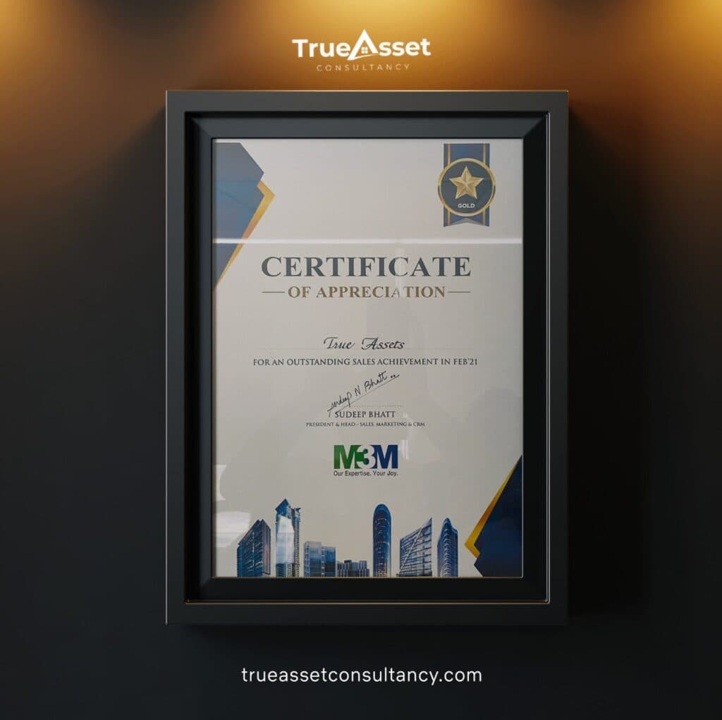Certificate of Appreciation by M3M