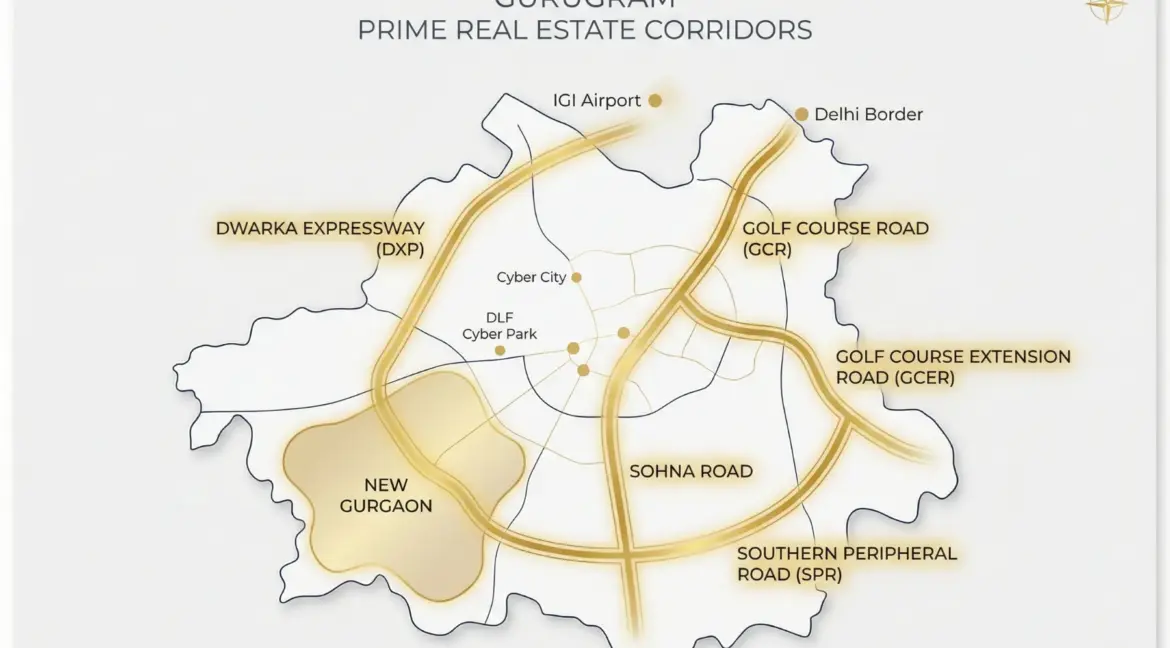 Prime 10 Approaching Residential Zones in Gurgaon
