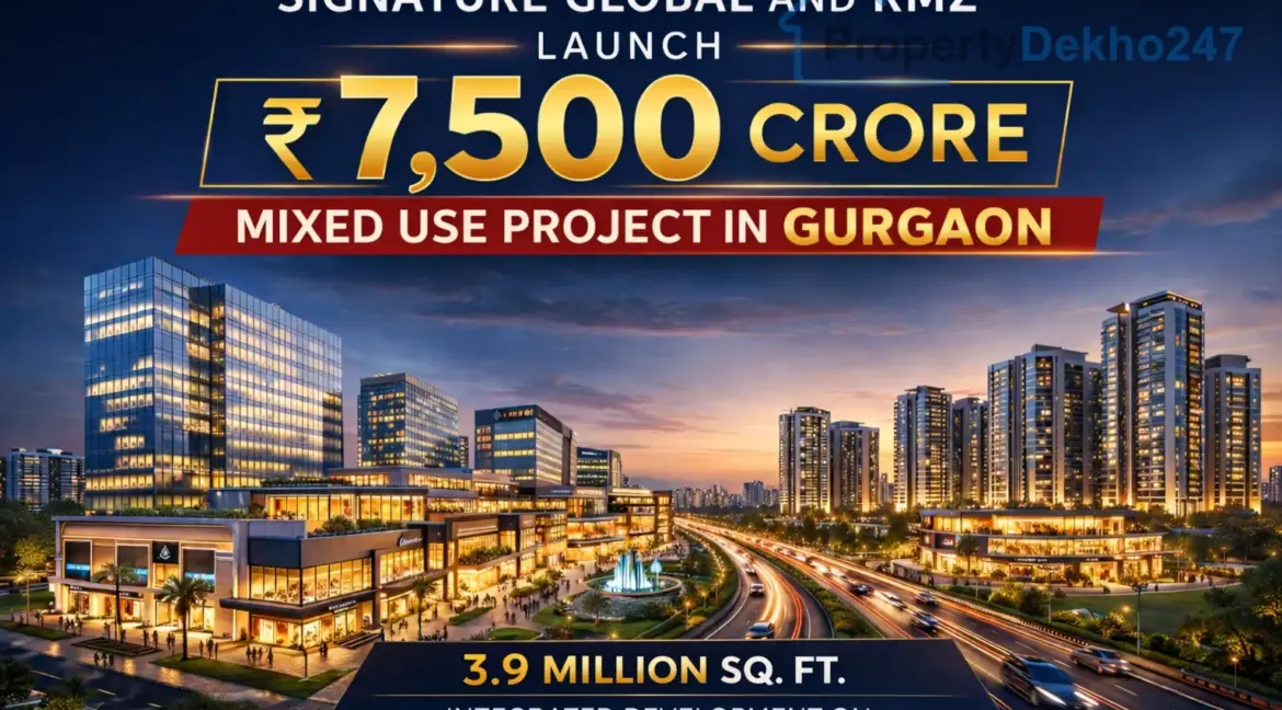 Signature Global x RMZ's ₹7500 Crore Mixed-Use Project